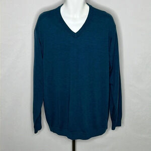 Hart Schaffner Marx Merino Wool V Neck Sweater - Size 2XT
